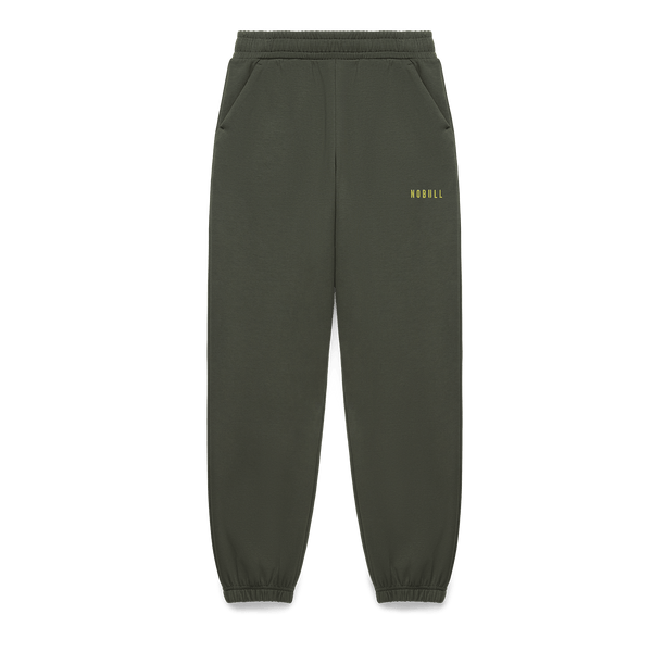 Women's Dark Army NOBULL Elements Sweatpants Flat Lay Angle.