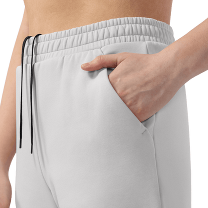 Women's Light Grey NOBULL Element Sweatpants Pocket Detail Angle.