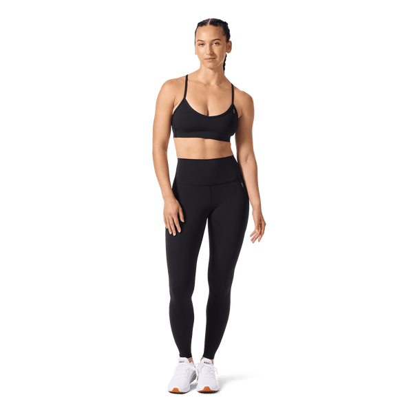 Women's Black High-Rise Drive Pocket Tight 28" Front Full Body Angle.