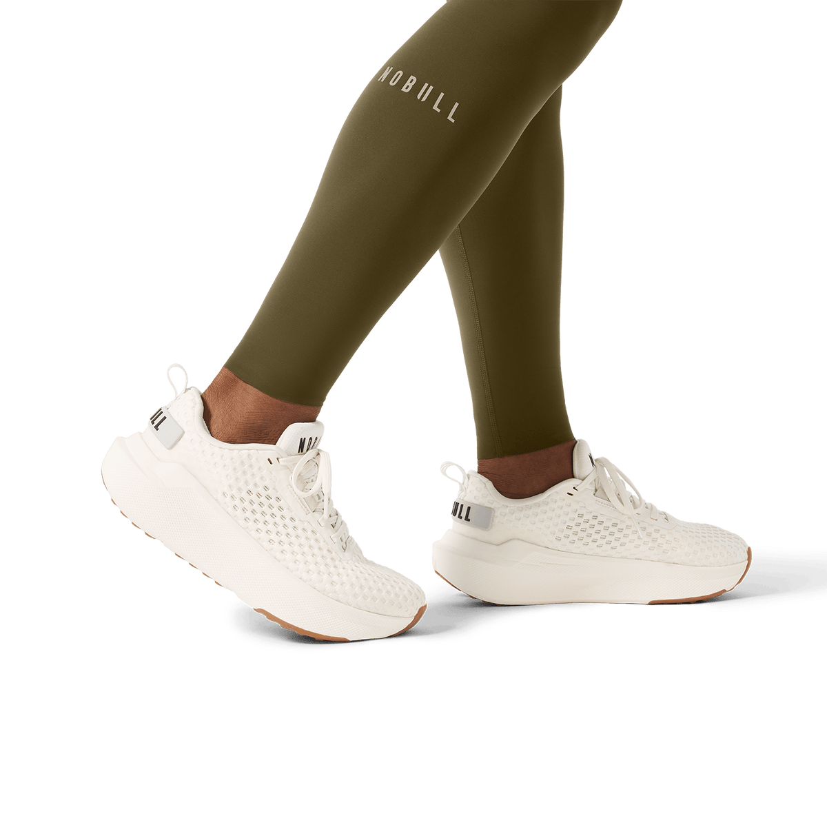 Women's Tactical Green High-Rise Drive Pocket Tight 28" Ankle Detail Angle.