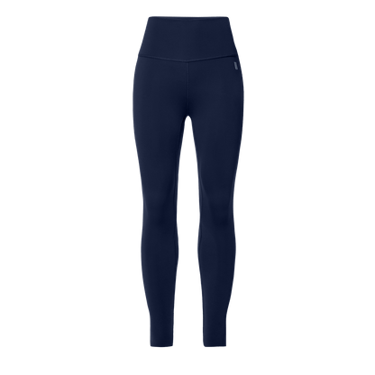 Women's Night Navy High-Rise Drive Pocket Tight 28" Front Silhouette Angle.