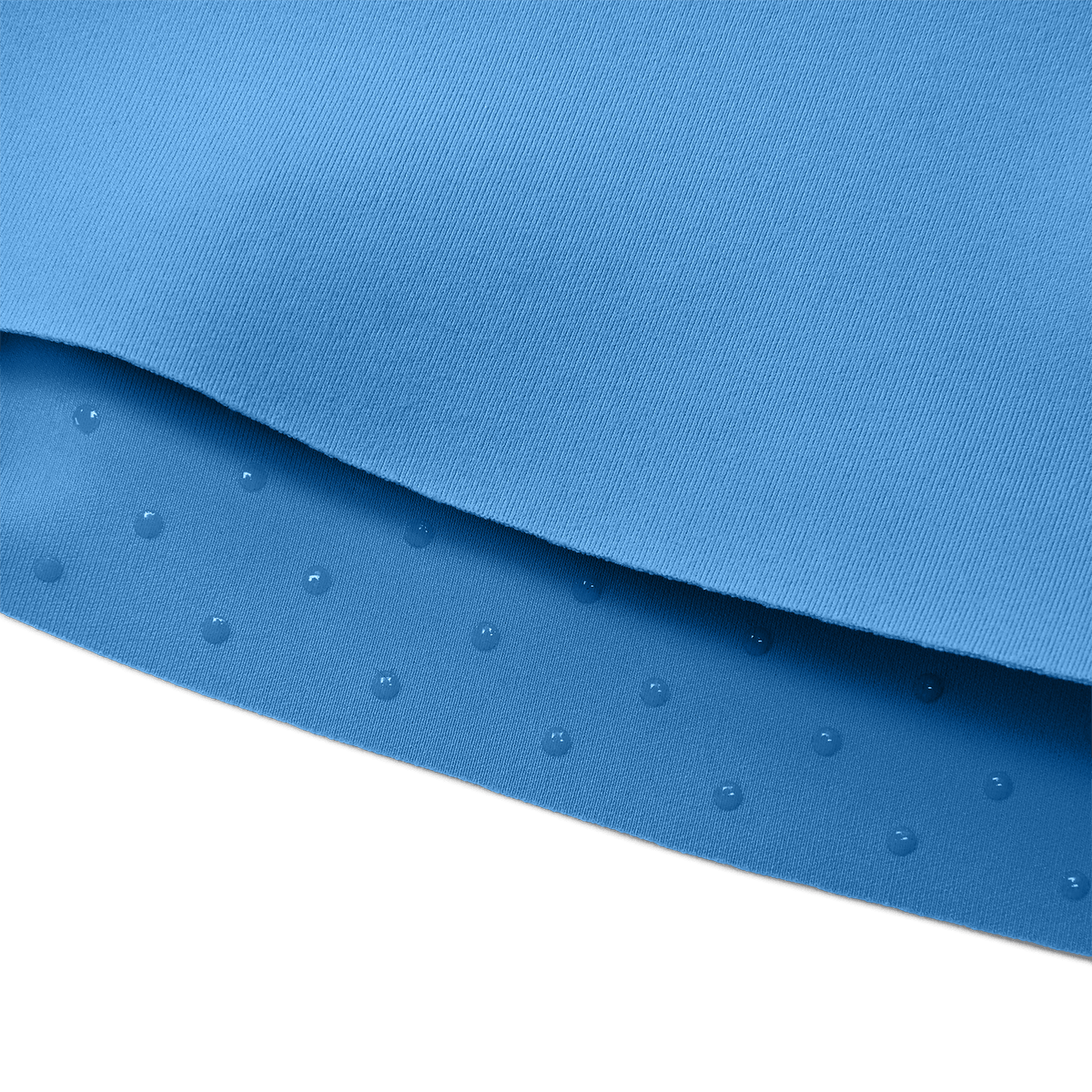 Women's Light Blue High-Rise Drive Short Macro Fabric Detail Angle.