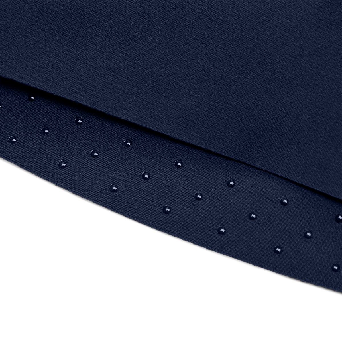 Night Navy High-Rise Drive Short 4" Macro Fabric Detail Angle.