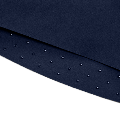 Night Navy High-Rise Drive Short 4" Macro Fabric Detail Angle.