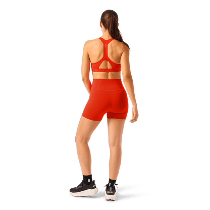 Women's Cayenne High-Rise Drive Short 4" Back Full Body Angle.