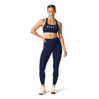 Women's Night Navy High-Rise Drive Tight 25" Front Full Body Angle.
