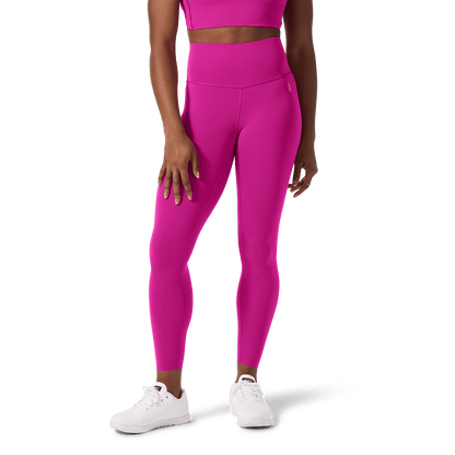 Women's Vivid Fuchsia High-Rise Drive Tight 25" Front Lower Body Angle.