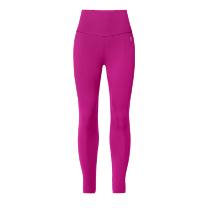 Women's Vivid Fuchsia High-Rise Drive Tight 25" Front Silhouette Angle.