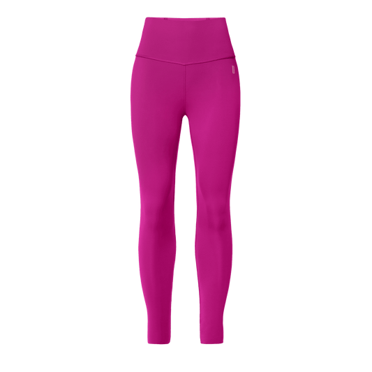 Women's Vivid Fuchsia High-Rise Drive Tight 25" Front Silhouette Angle.