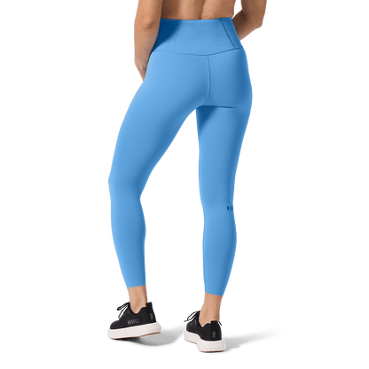 Women's Light Blue High-Rise Drive Tight 25" Back Lower Body Angle.