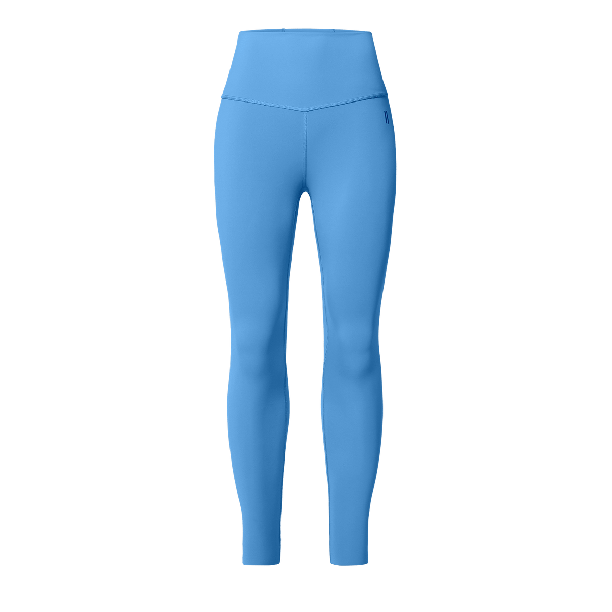 Women's Light Blue High-Rise Drive Tight 25" Front Silhouette Angle.