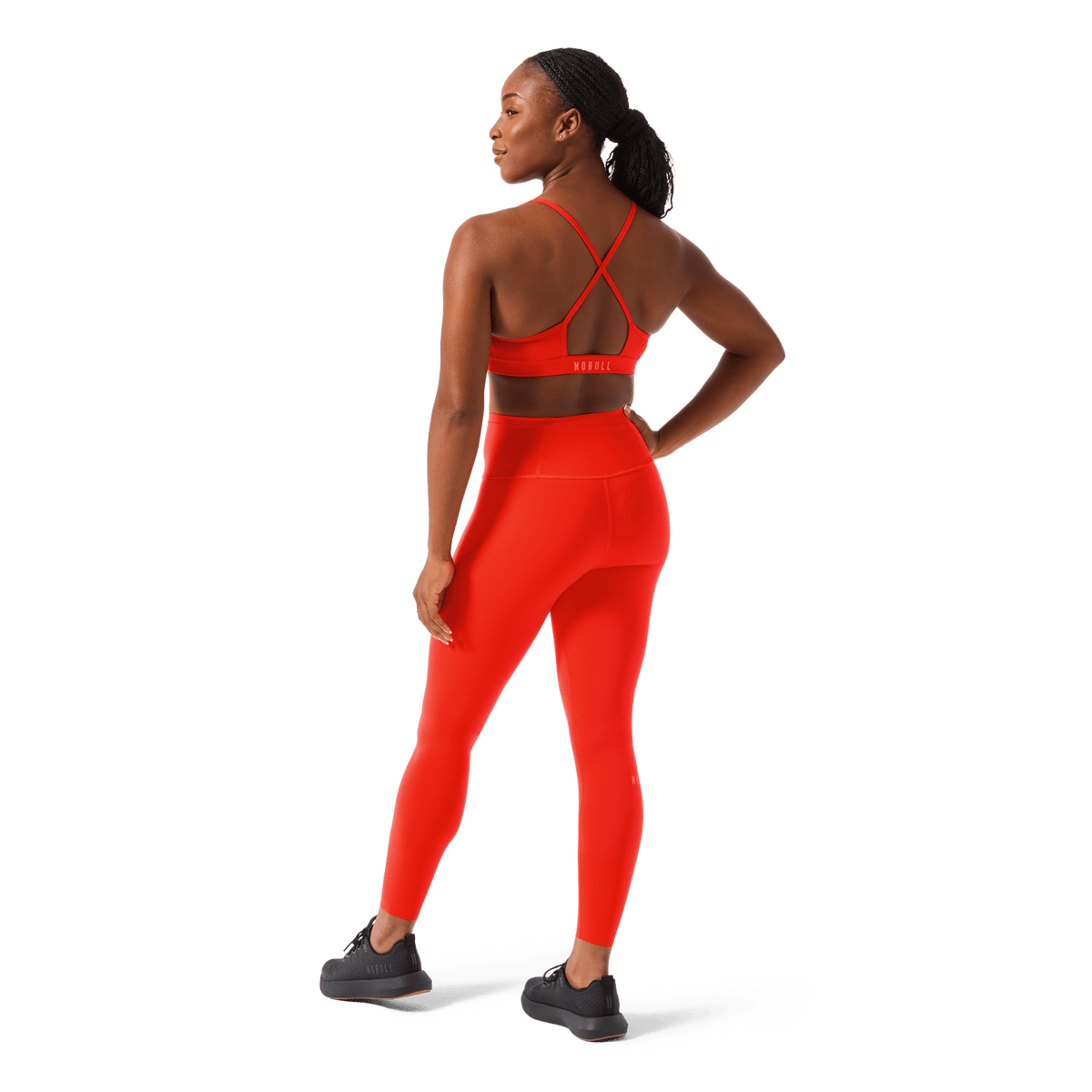 Women's Cayenne High-Rise Drive Tight 25" Back Full Body Angle.