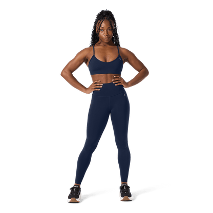 Women's Night Navy High-Rise Drive Tight 28" Front Full Body Angle.