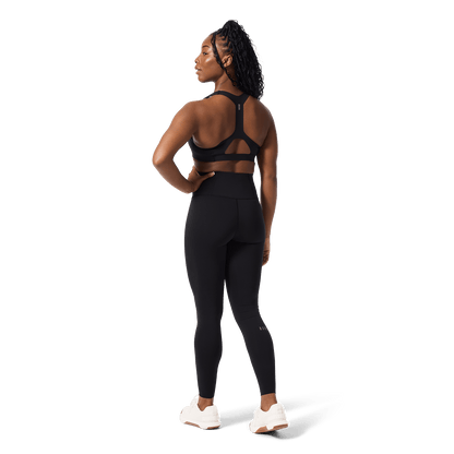 Women's Black High-Rise Drive Tight 28" Back Full Body Angle.