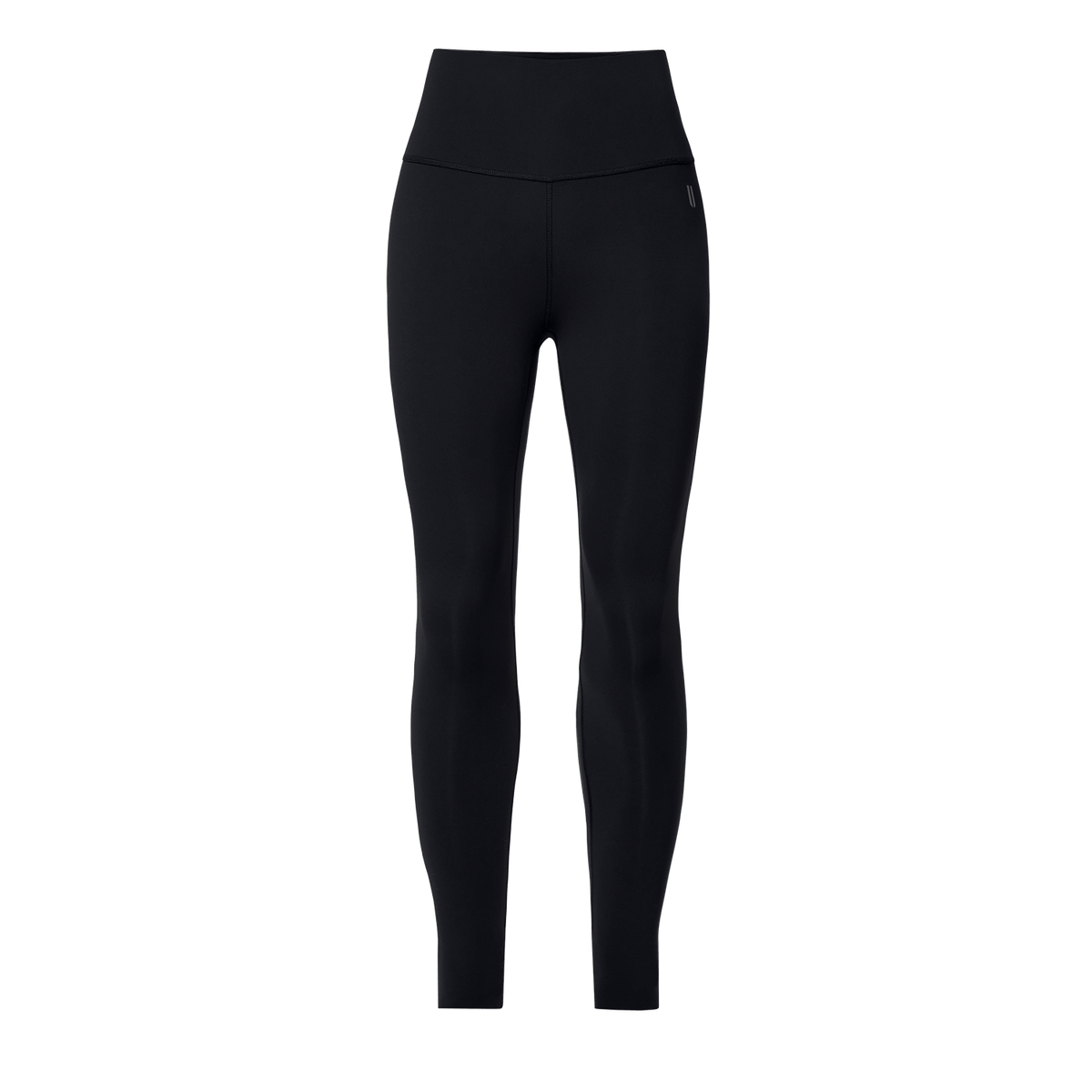 Women's Black High-Rise Drive Tight 28" Front Silhouette Angle.