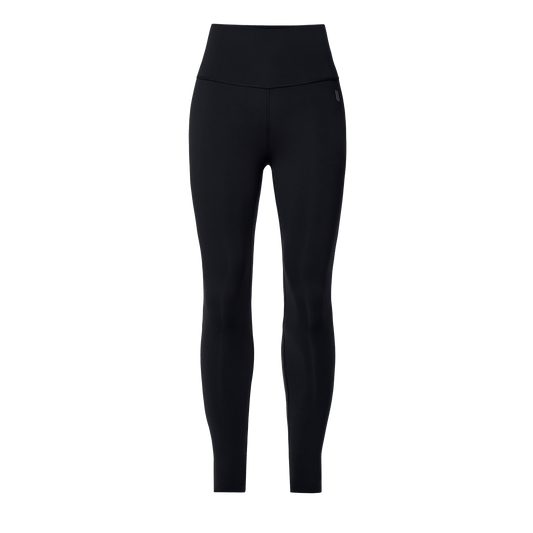 Women's Black High-Rise Drive Tight 28" Front Silhouette Angle.