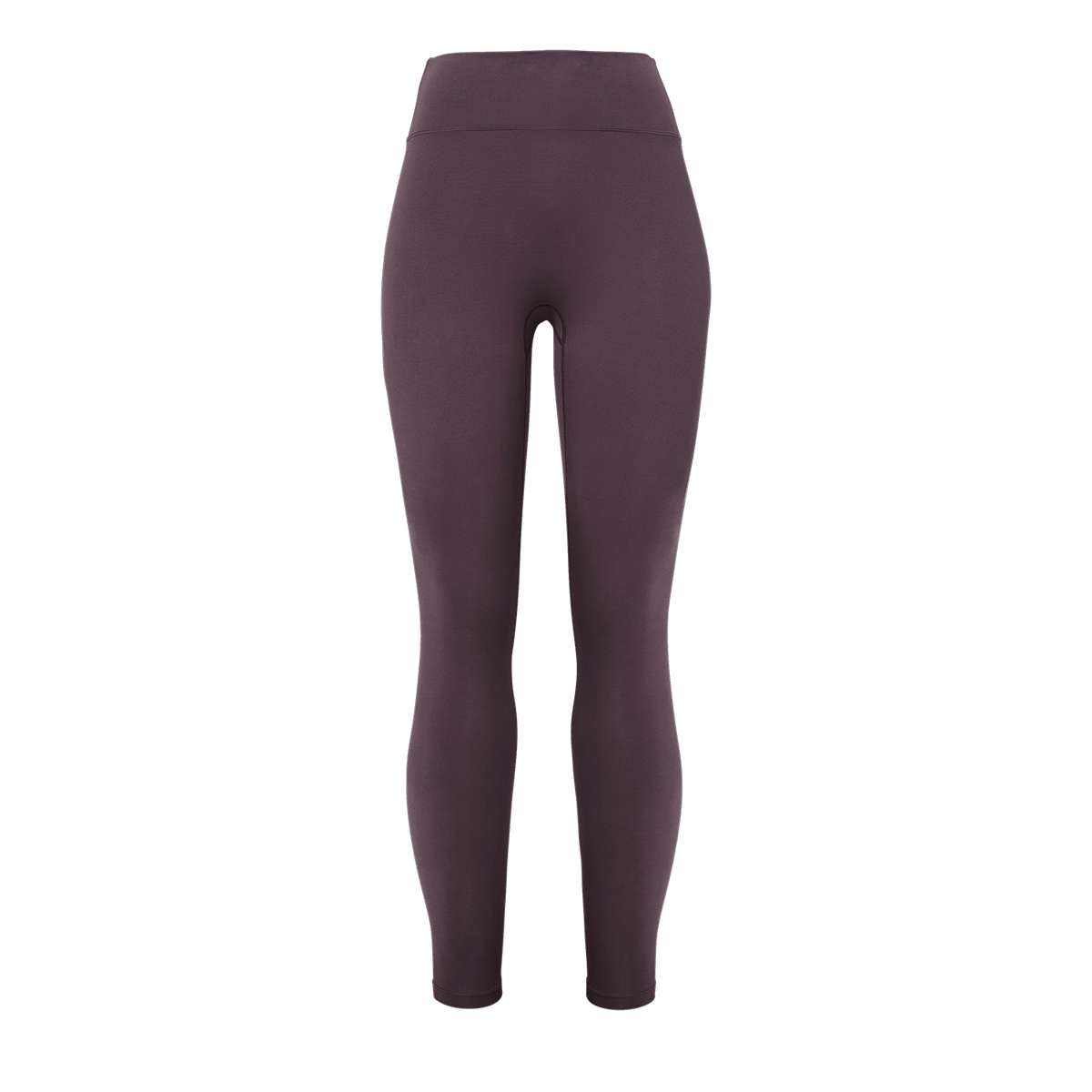 Women's Black Plum Matte Tight 28" Silhouette Front Angle.