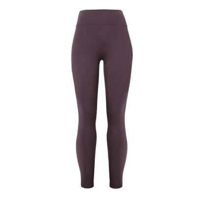 Women's Black Plum Matte Tight 28" Silhouette Front Angle.