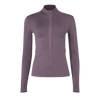 Women's Matte Zip-Up Jacket Black Plum