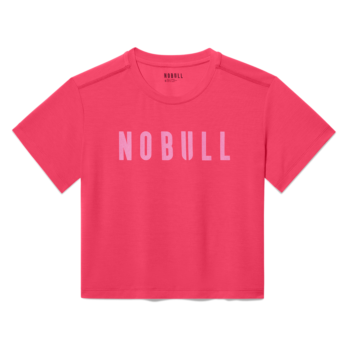 Women's Punch NOBULL Boxy Tee Flat Lay Angle.