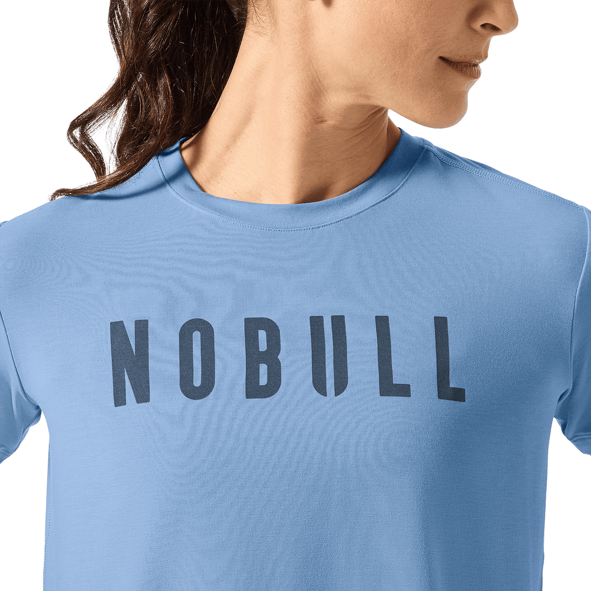 Women's Harbor NOBULL Boxy Tee Front Detail Angle.