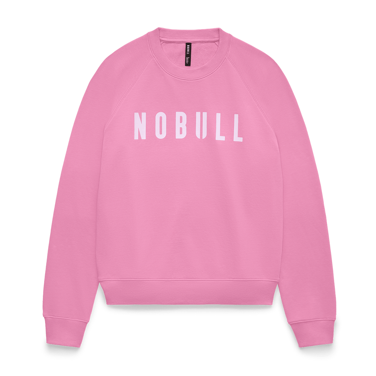 Women's Soft Pink NOBULL Crew Flat Lay Angle.