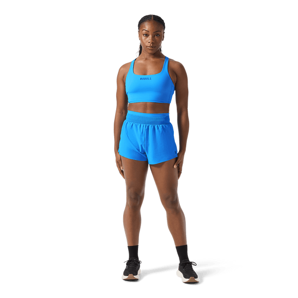 Women's Light Blue Drive 2-in-1 Short 3" Front Full Body Angle.