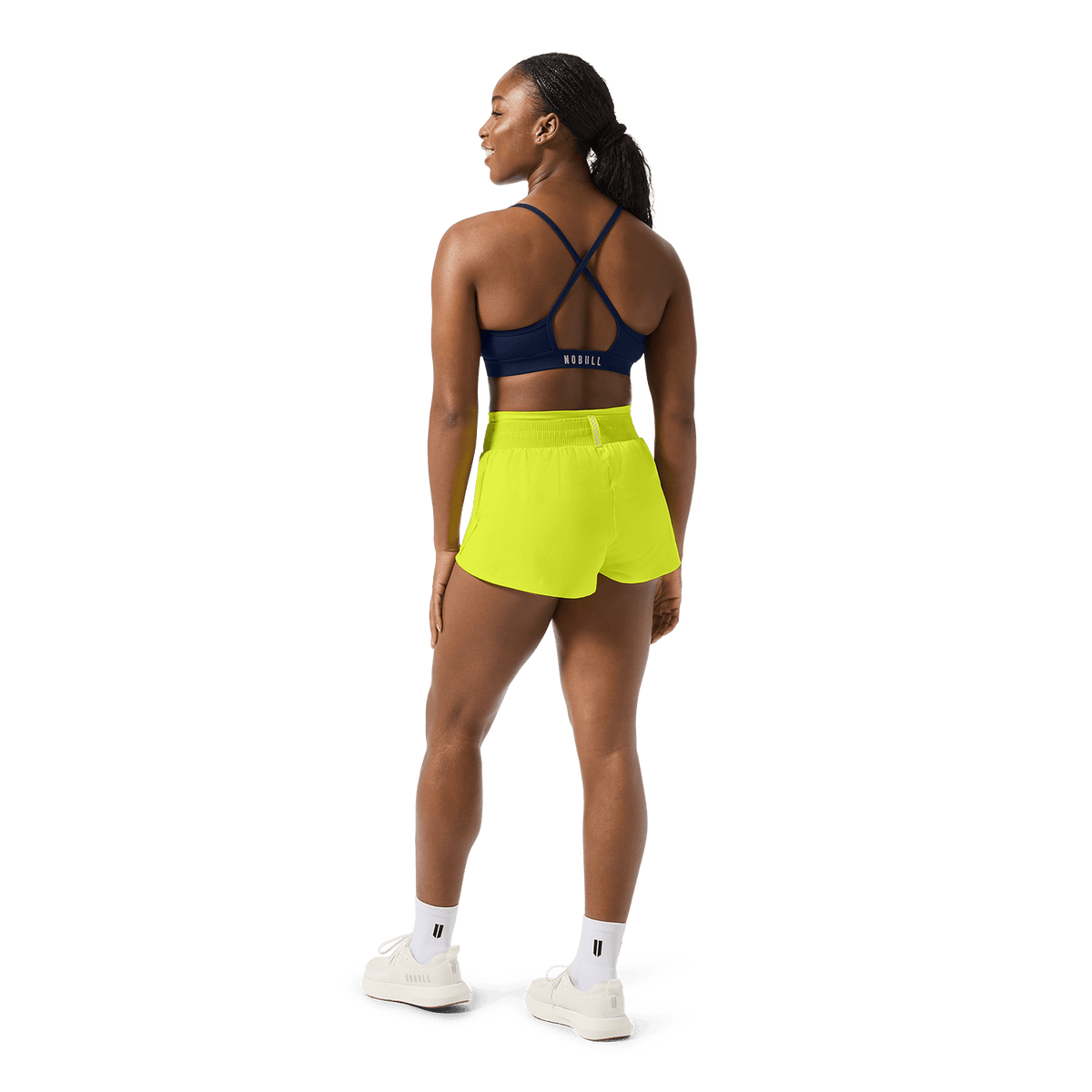 Women's Zest Drive 2-in-1 Short 3" Back Full Body Angle.