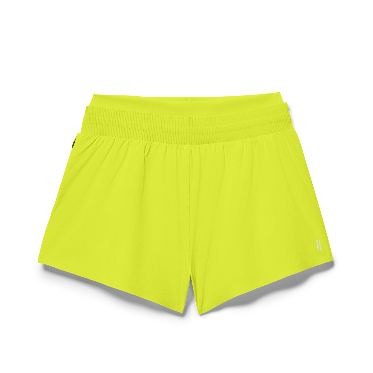 Women's Zest Drive 2-in-1 Short 3" Flat Lay Angle.