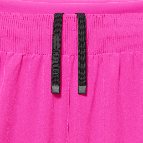 Women's Vivid Fuchsia Drive 2-in-1 Short 3" Drawstring Detail Angle.