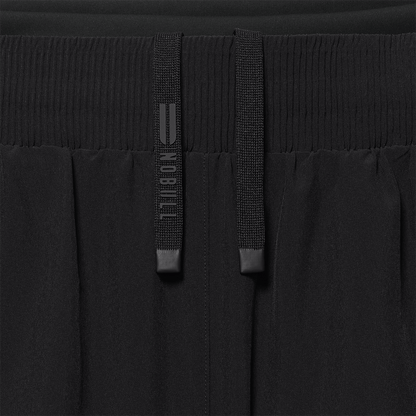 Women's Black Drive 2-in-1 Short 3" Drawstring Detail Angle.