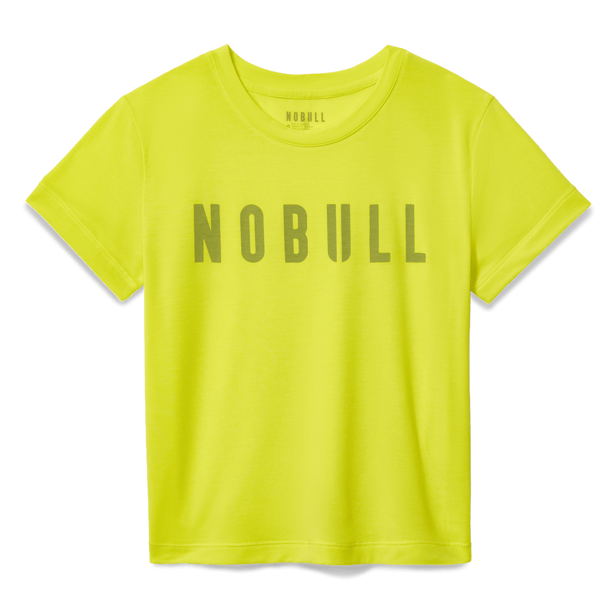 Women's Zest NOBULL Fitted Tee Flat Lay Angle.