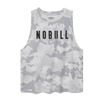 Women's NOBULL Muscle Tank Light Gray Camo