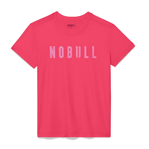Women's Punch NOBULL Tee Flat Lay Angle.