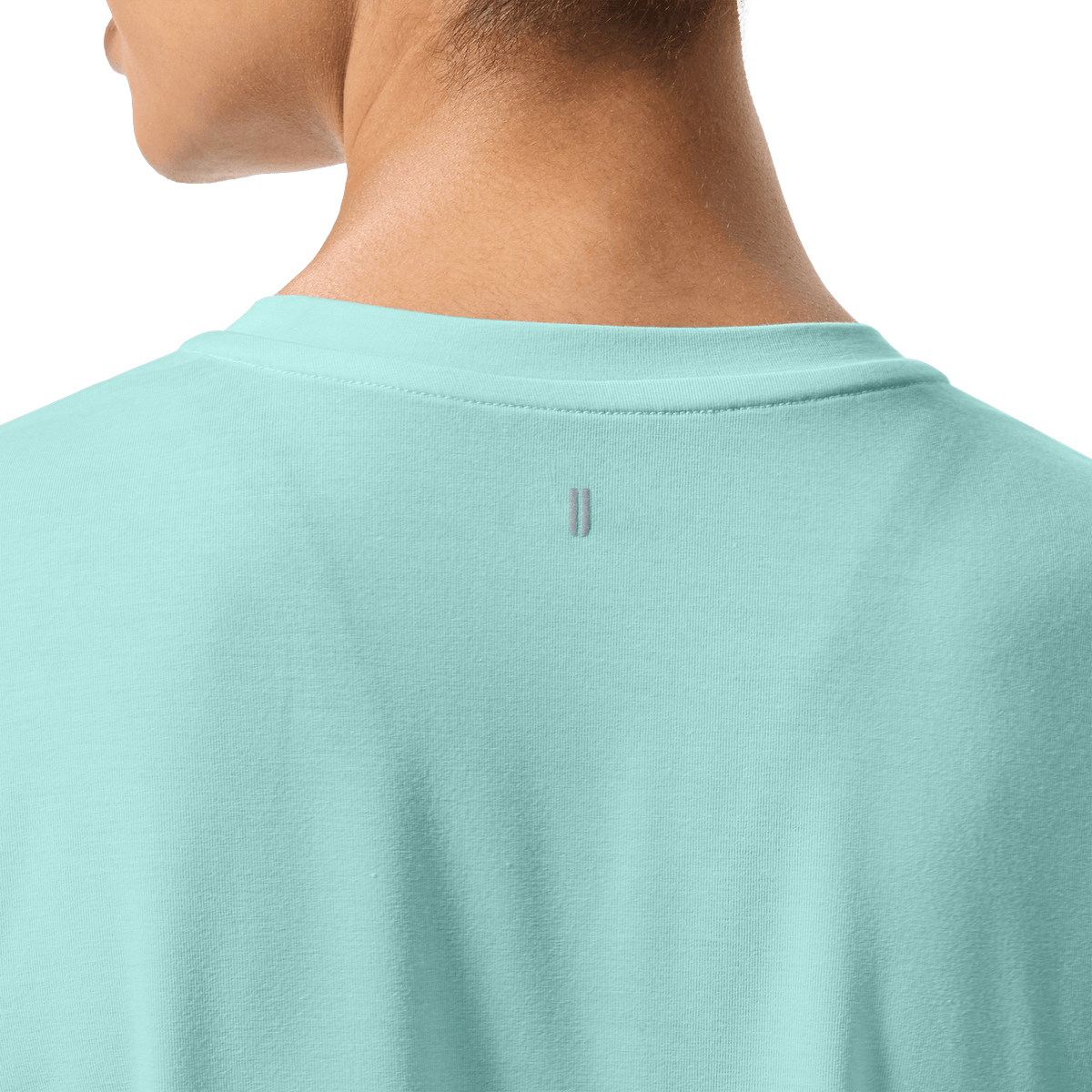 Women's Blue Haze NOBULL Tee Back Detail Angle.