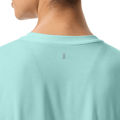 Women's Blue Haze NOBULL Tee Back Detail Angle.