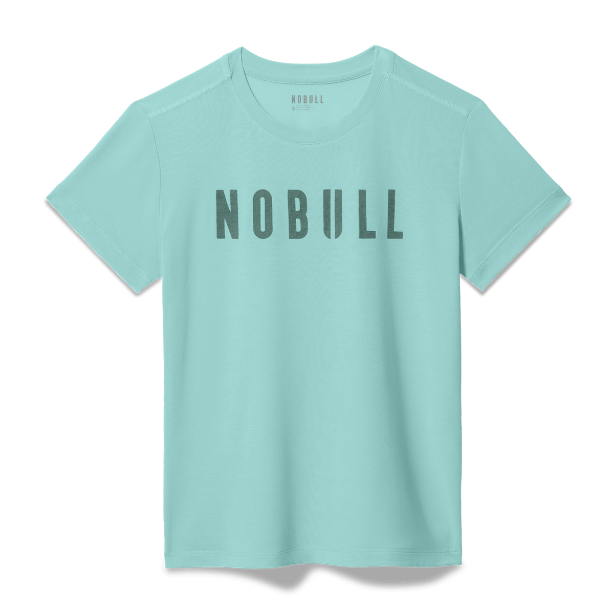 Women's Blue Haze NOBULL Tee Flat Lay Angle.