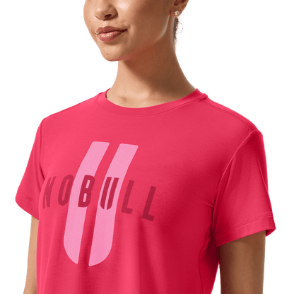 Women's Punch NOBULL U Boxy Tee Front Detail Angle.