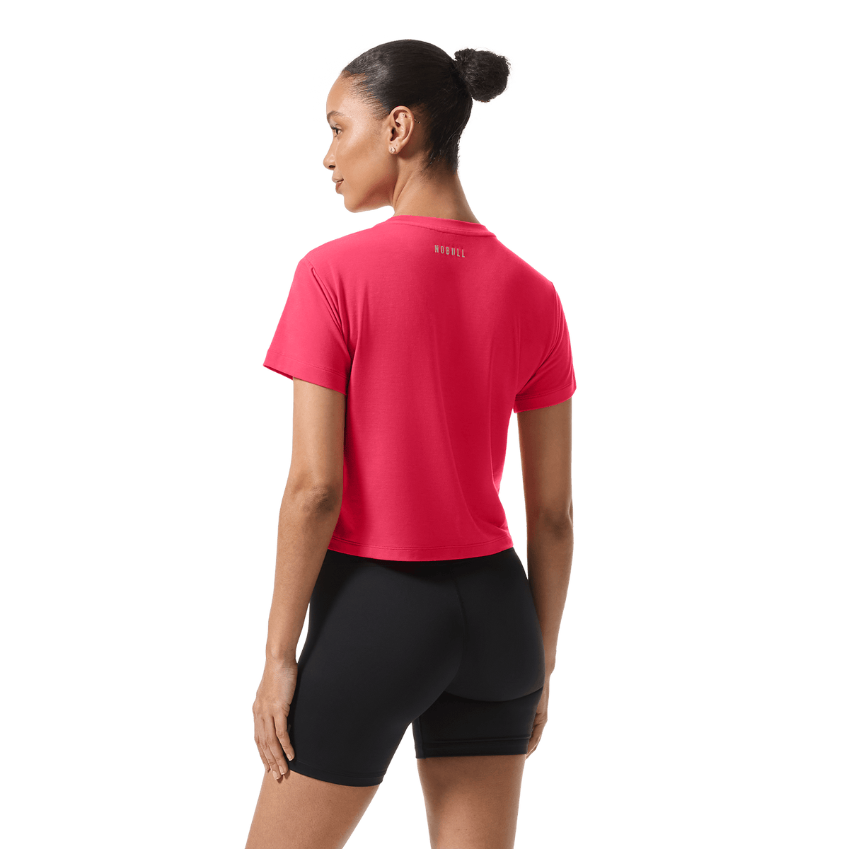 Women's Punch NOBULL U Boxy Tee Back On Body Angle.