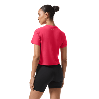 Women's Punch NOBULL U Boxy Tee Back On Body Angle.