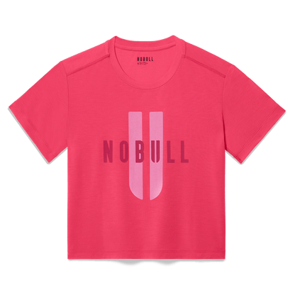 Women's Punch NOBULL U Boxy Tee Flat Lay Angle.