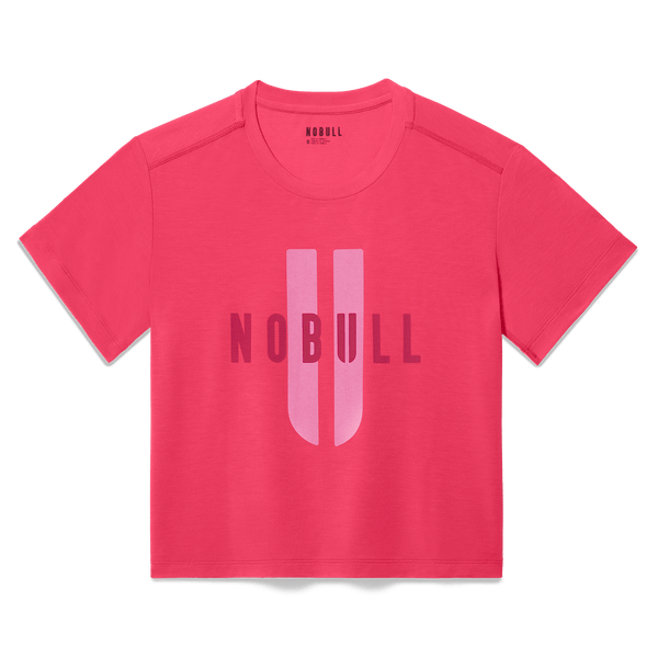 Women's Punch NOBULL U Boxy Tee Flat Lay Angle.