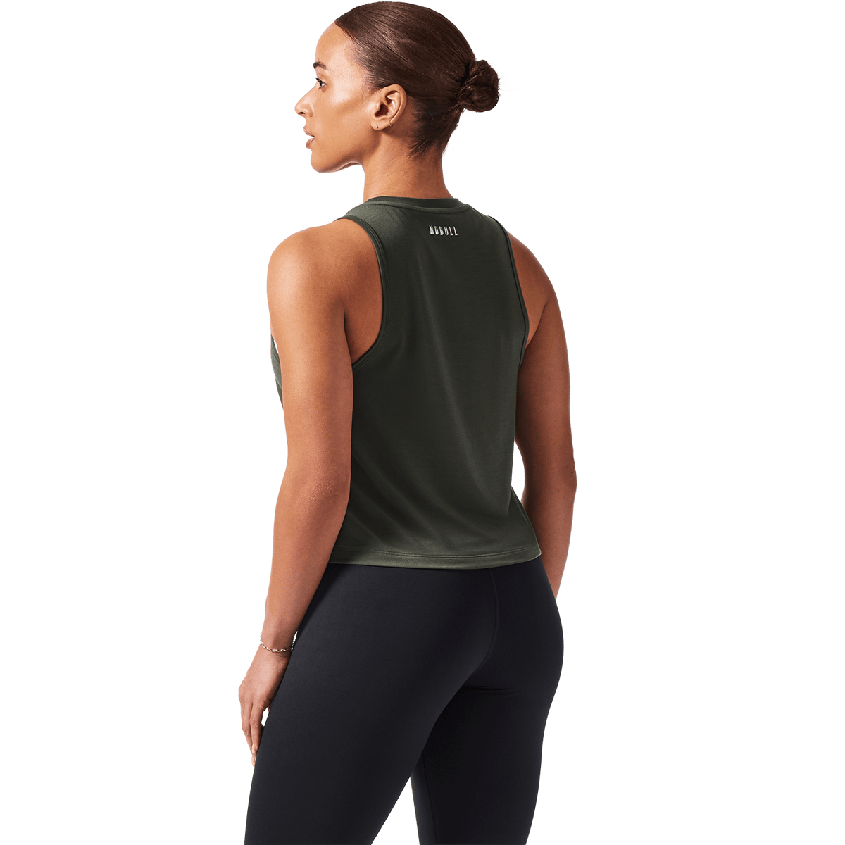 Women's Dark Army NOBULL U Muscle Tank Back Angle.
