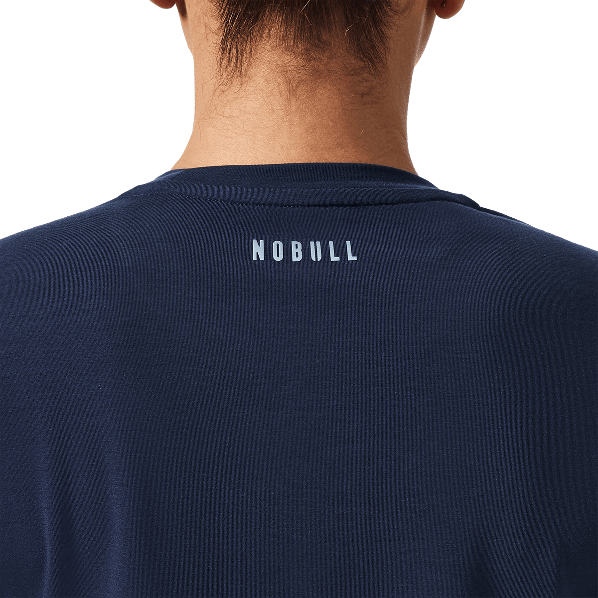 Women's Night Navy U Boxy Tee Back Detail Angle.