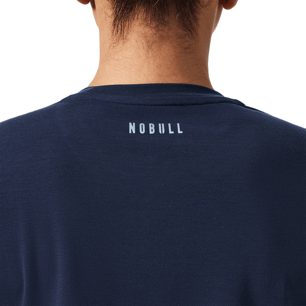 Women's Night Navy U Boxy Tee Back Detail Angle.