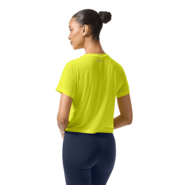Women's Zest U Boxy Tee Back On Body Angle.
