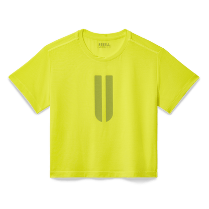 Women's Zest U Boxy Tee Flat Lay Angle.