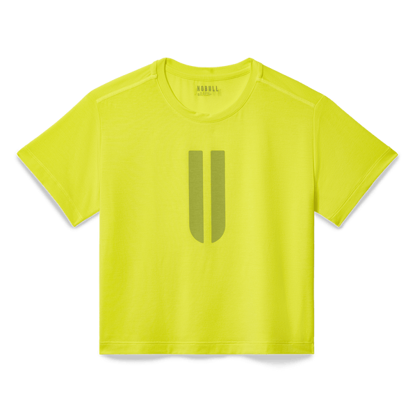 Women's Zest U Boxy Tee Flat Lay Angle.