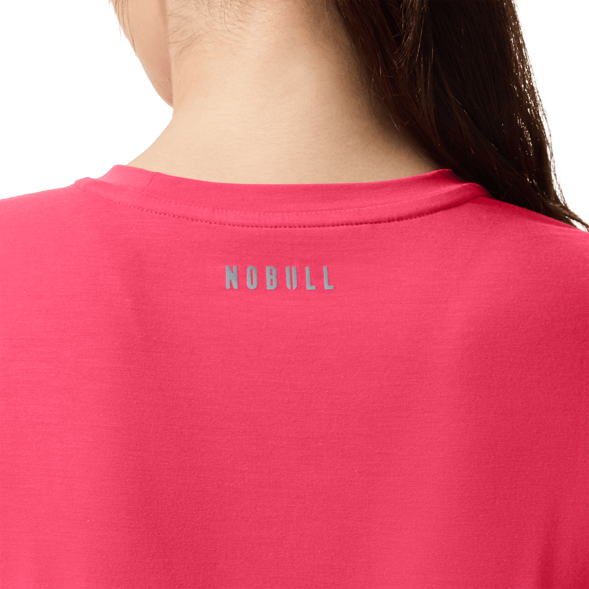 Women's Punch U Boxy Tee Back Detail On Body Angle.