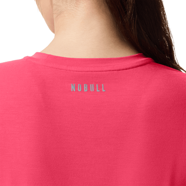 Women's Punch U Boxy Tee Back Detail On Body Angle.